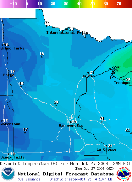 National Digital Forecast Database Image