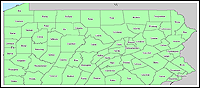 Mapa de condados declarados del emergencias 3235