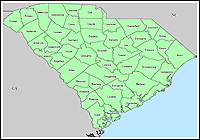 Mapa de condados declarados del emergencias 3233