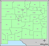 Mapa de condados declarados del emergencias 3229