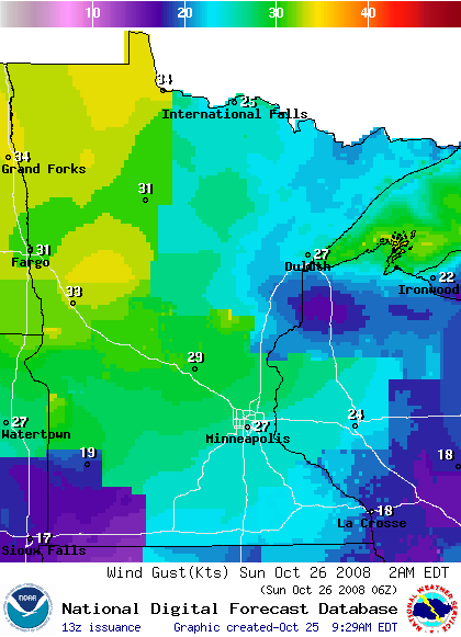 National Digital Forecast Database Image