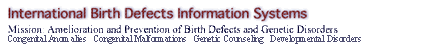 International Birth Defects Information Systems