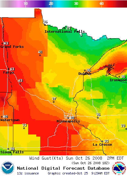 National Digital Forecast Database Image