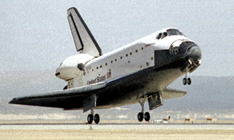 STS Endeavour landing at Edwards AFB
