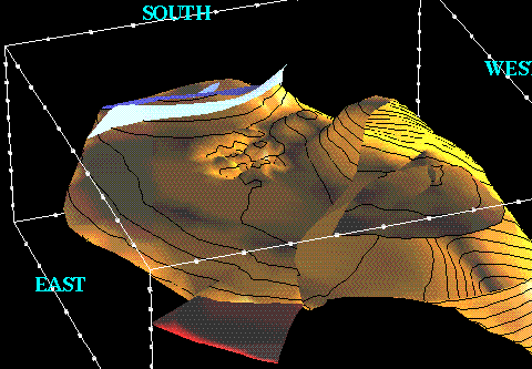 3-D subsurface structure model