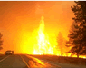 Virginia Lake fire in Washington July 2001