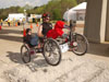 Madison County Career Academy Team 1 from Huntsville, Ala., takes first place in the 12th Annual Great Moonbuggy Race at the U.S. Space & Rocket Center in Huntsville.