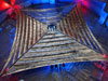 A fully-deployed solar sail system developed by L'Garde Inc. of Tustin, Calif.