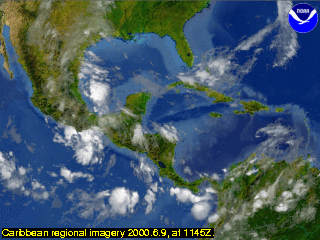 Caribbean regional imagery 2000.6.9, at 1145Z.
