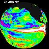 TOPEX/El Niño Watch - June 25, 1997