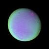 Detail on Dione (False color)