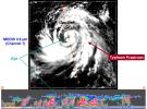 Typhoon Prapiroon viewed by CloudSat