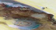 Richat Structure, Mauritania, Perspective View, Landsat Image over 
SRTM Elevation