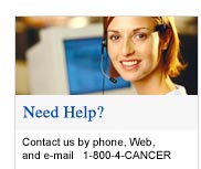Need Help? Call 1-800-4-CANCER