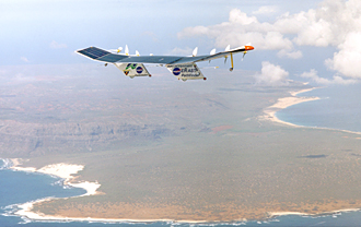 Pathfinder Plus in flight over N'ihau