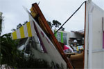 This Brevard County community residence was split open by a tornado spun from Tropical Storm Fay. Barry Bahler/FEMA