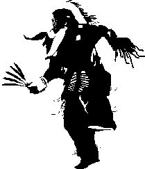 native american man dancing