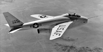 X-5 in flight