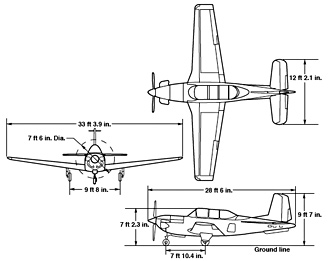 NASA Dryden's T-34C mission support aircraft graphic.