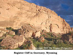 Register Cliff near Guernsey, Wyoming.