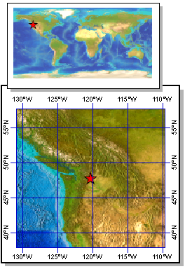 Map of data site