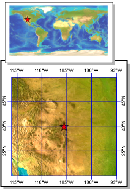 Map of data site