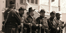 Reenactors portraying the First Kansas Colored at a Civil War Encampment at Fort Scott in April of 2003