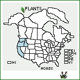 Distribution of Achillea millefolium L. var. californica (Pollard) Jeps.. . 