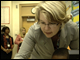 Secretary Spellings talks with a student at F.L. Stanton Elementary School in Atlanta, Georgia.