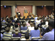 Secretary Spellings delivers remarks at the John F. Kennedy Jr. Forum at Harvard University in Cambridge, Massachusetts.