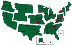 U.S. Map Displaying Regional Areas