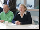 Secretary Spellings, Senator Ted Stevens, and Senator Lisa Murkowski attend a roundtable at Yuut Elitnaurviat School in Bethel, Alaska.