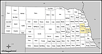 Map of Declared Counties for Disaster 1779