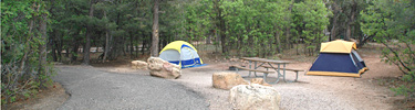 Family site at NPS Mather Campground S Rim