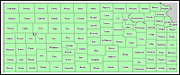 Map of Declared Counties for Emergency 3236