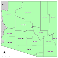 Map of Declared Counties for Emergency 3241