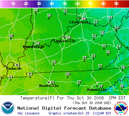 National Digital Forecast Database Image