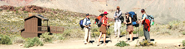 Hikers on the S. Kaibab Trail
