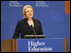 Secretary Spellings speaks at the Higher Education Summit for Global Development, which was held at the U.S. Department of State in Washington, D.C.