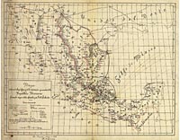 Mapa de la red telegráfica y de los itinerarios generales de la República Mexicana
