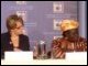 Secretary Spellings moderated a panel on 'Mother-Child Literacy and Intergenerational Learning' at the White House Conference on Global Literacy held at the New York Public Library.  Panel members (left to right) are Maria Diarra Keita, Founding Director, Institute for Popular Education in Mali; Florence Molefe, Facilitator, the Family Literacy Project in South Africa; and Dr. Perri Klass, Medical Doctor and President of the Reach Out and Read National Center and Professor of Journalism and Pediatrics, New York University.