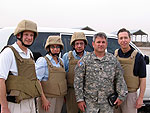 Congressman Lynch meets with service men and women on the front lines in Iraq.  Lynch traveled to Iraq with Representatives Steve Israel (D-NY), Thelma Drake (R-VA) and Jim Saxton (R-NJ)