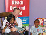 Congressman Stephen F. Lynch reads to children at the Brockton Neighborhood Health Center in support of Reach Out and Read, a national early literacy program that focuses on young children at risk of entering school unprepared.  Reach Out and Read emphasizes the importance of reading aloud to children every day by providing free books at every regular checkup