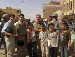 Congressman Lynch and delegation staff meet with Iraqi children during a walk-through in Samarra’s market district during a recent Congressional Delegation to Iraq. 