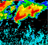 Reflectivity image at 5:06 pm