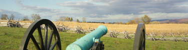 Cannon and the Antietam landscape