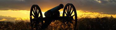 Cannon at Sunset