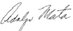 Signature: Adolfo Mata