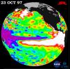 TOPEX/El Niño Watch - October 23, 1997