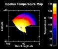 Iapetus Temperature Map